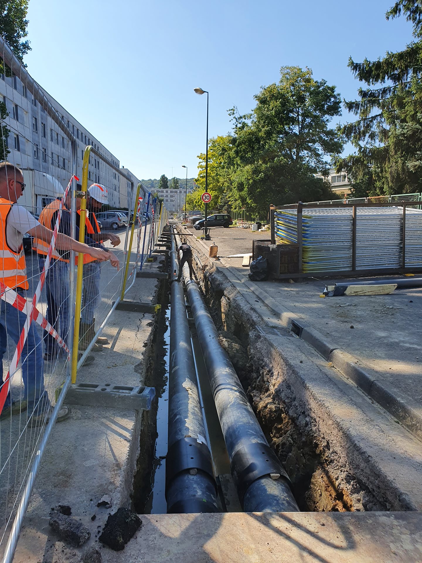 Laxou - Ouverture de fouilles pour chauffage urbain