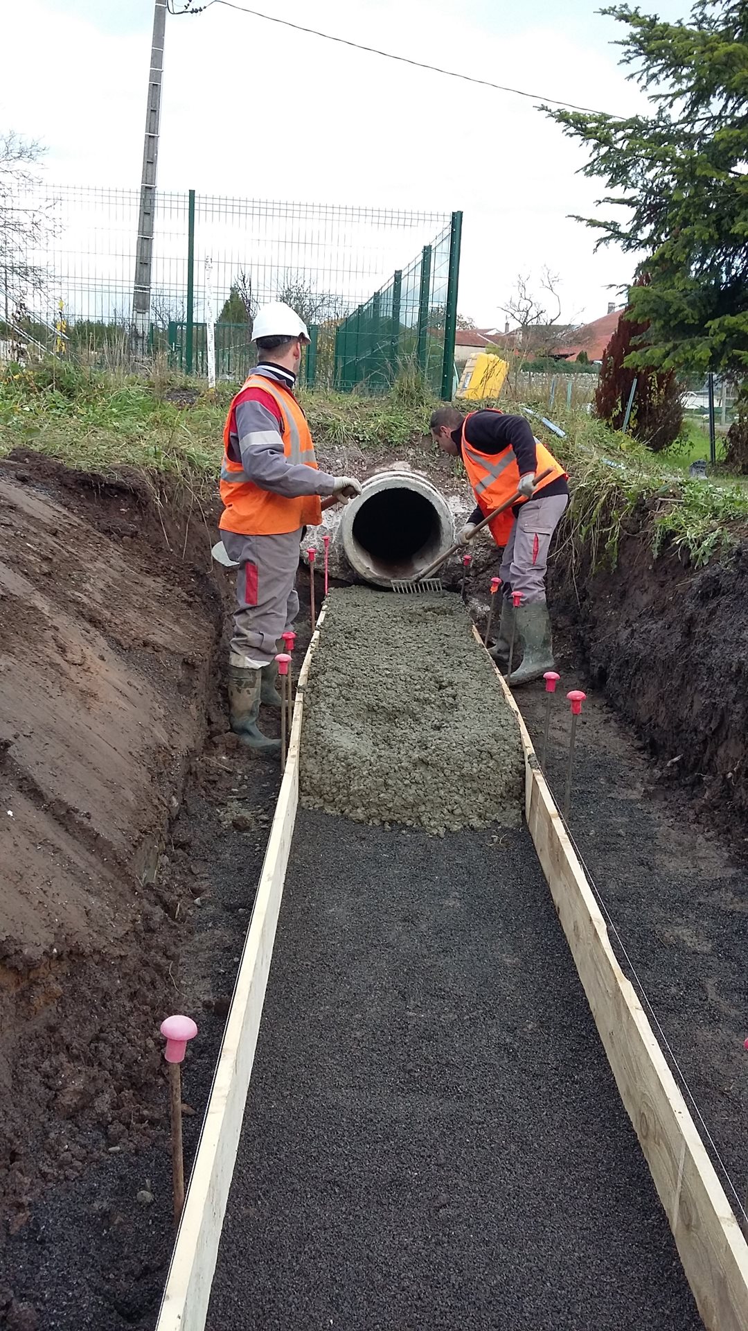 Fossé béton