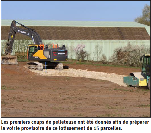 Sommerviller - Le chantier du lotissement "Le clos des saules" a démarré