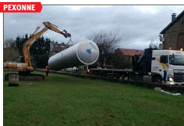 Pexonne - Installation d'une citerne incendie 